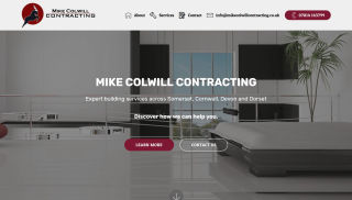 Screenshot of Mike Colwill Contractor website