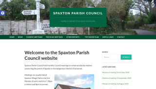 Screenshot of Spaxton Parish Council website